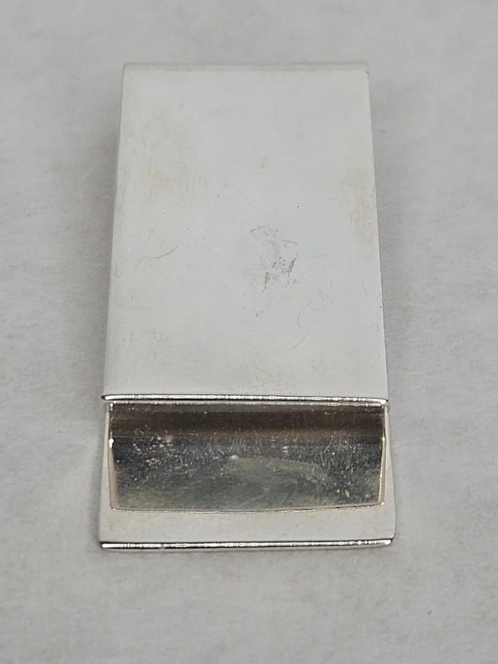 925 Sterling Silver MSCO MS Co Striped Money Clip Not Engraved